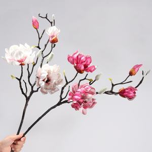 Rama <span class=keywords><strong>de</strong></span> Magnolia <span class=keywords><strong>de</strong></span> Estilo Natural A-1911, Flor Artificial <span class=keywords><strong>de</strong></span> Magnolia EVA con Tacto Real para Decoración <span class=keywords><strong>de</strong></span> Bodas, Casas, Restaurantes y Fiestas - Product Image 4