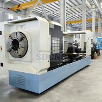 Tour à fileter CNC horizontal robuste QK1332 pour le traitement des filetages métriques et impériaux, des filetages coniques, des alvéolures internes et des faces d'extrémité, avec commande CNC