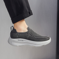 Chaussures décontractées pour hommes en maille tricotée, légères et confortables, à enfiler, avec semelle en polyuréthane, pour la marche – Vente en gros