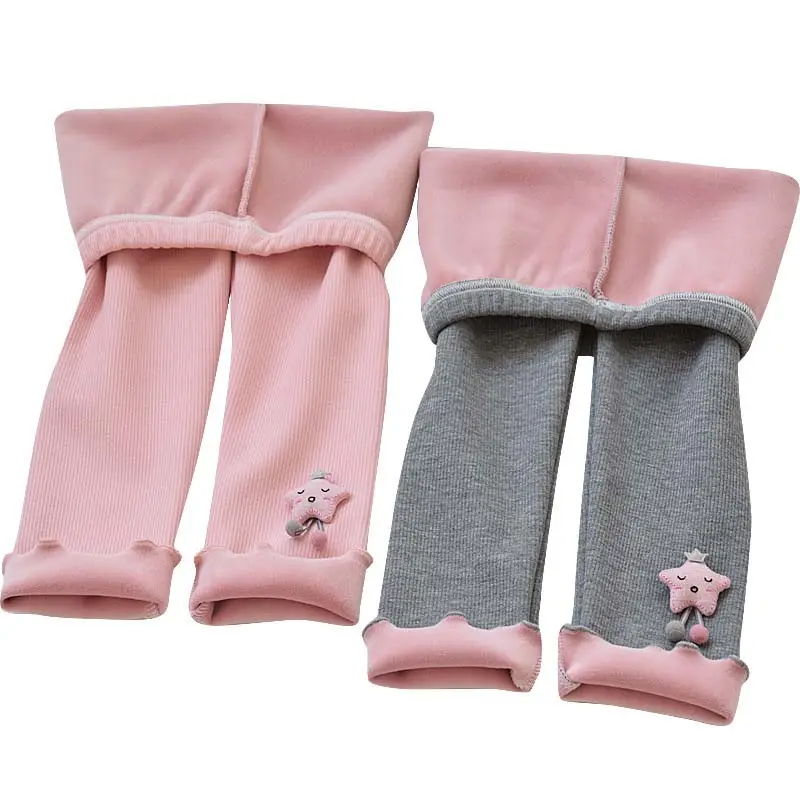 2023 New Fashion Winter Child Clothes Thin Velvet Kids Warm Pants Girl RTKS-018