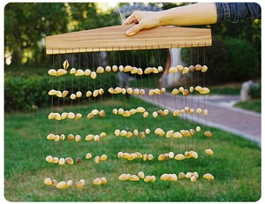 High Quality Natural Nut Shell Wind <b>Chime</b> <b>Bell</b> for Home Decor Healing Instrument for Sound Therapy Outdoor Ornament - Product Image 4
