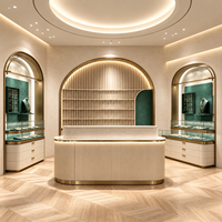 Service de design d'intérieur pour boutique de bijoux de style français élégant