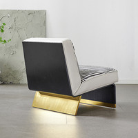 Meubles de mode Maison Chaise Longue Italien De Luxe Salon Chaise Unique Motif Imprimé Finition Chaise Designer