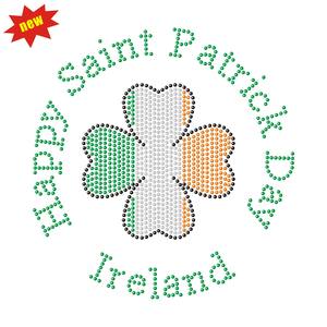 יום הקדוש פטריק ברונקוס של יום הקדוש patrick העברת חום עיצוב זכוכית עבור בגדים העשויים מחומר באיכות גבוהה - Product Image 5