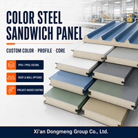 Panneau sandwich en polystyrène expansé pour l'isolation thermique des entrepôts, usines, ateliers, panneaux de construction de bâtiments