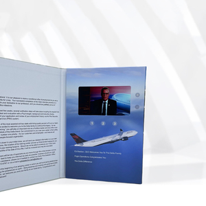 Sổ tay điện tử màn hình LCD 5 inch, chất liệu mềm, độ phân giải cao, dùng làm thiệp chúc mừng, tờ rơi quảng cáo, album kỷ niệm, trình chiếu <span class=keywords><strong>video</strong></span> - Product Image 3