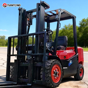 מלגזה דיזל <span class=keywords><strong>2</strong></span> טון עם 4 גלגלים, ישיבה, אחריות לשנה, משלוח חינם, מאושרת CE לאתרי בנייה במפעלים - Product Image 2