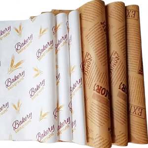 กระดาษคราฟท์กันไขมันสำหรับแฮมเบอร์เกอร์แบบกำหนดเอง ปลอดภัยต่ออาหาร ทนความร้อน กระดาษซิลิโคนเคลือบด้านเดียวสำหรับขนมปัง - Product Image 3