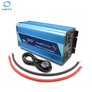 VOITA 2KW UPS 24V dc 110V 220V 230V ac 인버터 배터리 충전기 순수 사인파 인버터