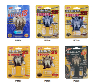 RHINO 69 1 2 3 CAPS Tarjeta de embalaje con caja de exhibición Tarjeta de blíster para embalaje de píldoras y tabletas en stock - Product Image 3