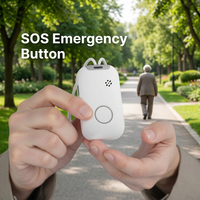 Traceur GPS personnel 4G LTE, pendentif de sécurité SOS d'urgence pour personnes âgées atteintes de démence ou de maladie d'Alzheimer avec alerte de chute