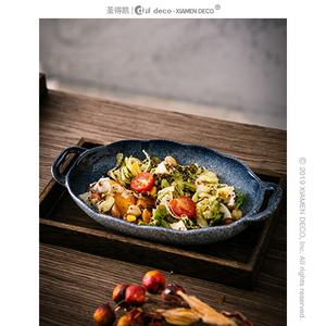 Assiettes en céramique Vintage de Style nordique de qualité alimentaire pour Restaurant, assiettes en céramique faites à la main - Product Image 5