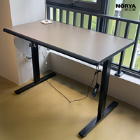 Bureau électrique réglable en hauteur NORYA, design moderne et basique, en HPL, pour le bureau, le gaming, l'étude, les ordinateurs, les bureaux, le mobilier de bureau