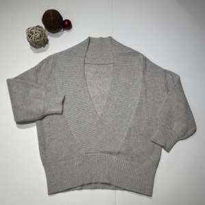 <span class=keywords><strong>Prix</strong></span> compétitif, bonne qualité, <span class=keywords><strong>pull</strong></span> en tricot plat à <span class=keywords><strong>col</strong></span> en <span class=keywords><strong>V</strong></span> pour femmes, manches longues, hiver - Product Image 2