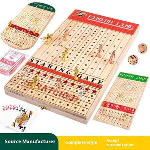 Juego <span class=keywords><strong>de</strong></span> <span class=keywords><strong>mesa</strong></span> <span class=keywords><strong>de</strong></span> Ajedrez <span class=keywords><strong>de</strong></span> Carreras <span class=keywords><strong>de</strong></span> Caballos plegable transfronterizo para <span class=keywords><strong>Amazon</strong></span>, juguete <span class=keywords><strong>de</strong></span> papel educativo interactivo para <span class=keywords><strong>adultos</strong></span> y niños - Product Image 2