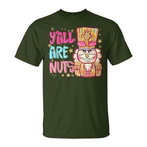 Camiseta con diseño navideño de Nutcracker Christmas Yall Are Nuts - Product Image 1
