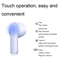 Earphone Olahraga Nirkabel OPPO Enco Air3, Tahan Air IP54, Semi-in-ear, Peredam Kebisingan
