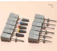 An Toàn Chuyên Nghiệp Fine Thô Rotary Burr Cuticle Smooth Ball Kim Cương Nails Drill Bits Chủ 5 Trong 1 Bộ Nail Drill Bits