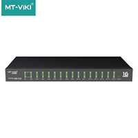 Commutateur KVM VGA DVI 16 ports Mt-1601Vk, clavier, souris, 1920*1440 avec télécommande, câbles USB