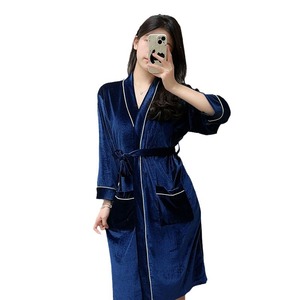 chinese dress ladies Women's Merino Wool Thermal Dressing Gown