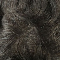 Bien respirer Pleine Dentelle Française Gents Perruques de Cheveux pour les Hommes Âgés