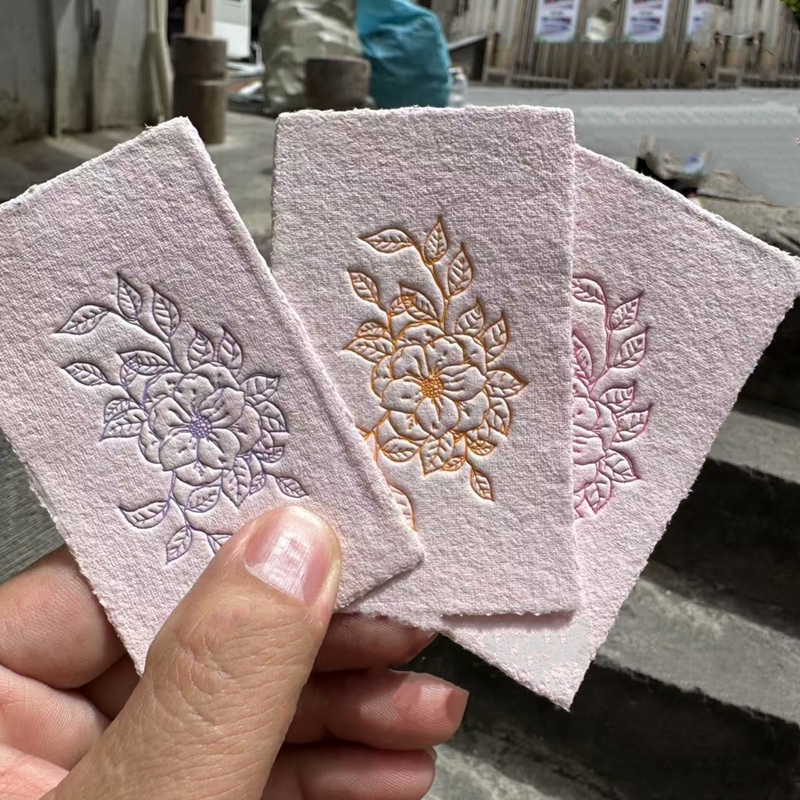 Wholesale Custom Handmade Eco-friendly Kraft Paper Digital & Screen Printing Embossed Logo Business Cards Cardboard Bulk Gifts