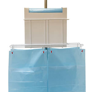 Rak tas konter spons logam, tahan kotak dispenser dengan stabil menggantung 4 tas Waktu mudah untuk dipasang pada tiang IV - Product Image 2