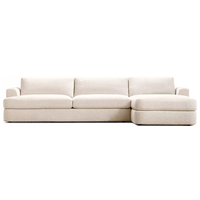 Ensemble de canapés modulaires de luxe, canapé moderne, tissu personnalisable, coussin en peluche doux, éponge, meubles de salon pour hôtel