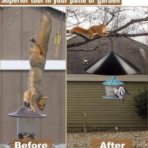 Déflecteur d'écureuil en plastique enveloppant la protection de poteau de mangeoire d'oiseau pour le jardin extérieur - Product Image 4