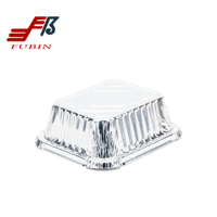 Casseroles jetables en papier d'aluminium avec couvercles Conteneurs alimentaires pour le stockage des aliments à emporter Plateaux de cuisson robustes pour la torréfaction et la cuisson