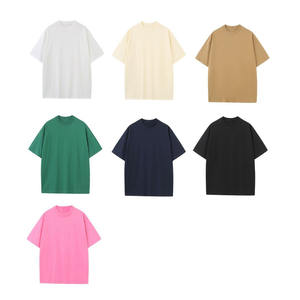 <span class=keywords><strong>Camisetas</strong></span> de Alta Calidad 100% Algodón, Manga Corta, Color Puro, <span class=keywords><strong>Camisetas</strong></span> de Verano Gruesas - Product Image 6