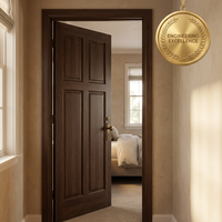 Porte Shaker à Installation Facile, Noyau en Bois Massif, Isolation Acoustique Intérieure pour Projets de Bureaux Haut de Gamme, Certifiée FSC, Cuisine, Salle de Bain