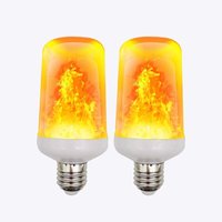 Ampoule LED effet flamme avec lumière du jour 6000K, 4 niveaux de luminosité, matériau ABS pour la décoration de Noël et des fêtes