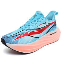 Chaussures de sport pour hommes avec imprimé éclair, prêtes à être expédiées, semelle intermédiaire en mousse double MD, chaussures de jogging, semelle extérieure en caoutchouc, chaussures de course en plein air