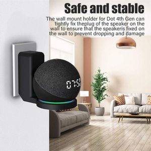 Soporte <span class=keywords><strong>de</strong></span> Pared Flexible 2024 para <span class=keywords><strong>Echo</strong></span> <span class=keywords><strong>Dot</strong></span> 4.ª <span class=keywords><strong>Generación</strong></span>, <span class=keywords><strong>Altavoz</strong></span> <span class=keywords><strong>Inteligente</strong></span>, Ahorro <span class=keywords><strong>de</strong></span> Espacio en el Hogar y Escritorio, Soporte <span class=keywords><strong>de</strong></span> Pared <span class=keywords><strong>de</strong></span> Plástico ABS - Product Image 3