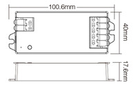 Contrôleur LED E2-ZR 2 en 1 Zigbee 3.0 2.4G Tuya sans outil, 2 modes de sortie, DC12-24V pour bande LED monochrome et double blanc