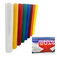 Impresión Digital UV de eco-solvente imprimible, señal de seguridad vial de tráfico, pegatina de vinilo, Diamante prismático, láminas reflectantes HIP EGP