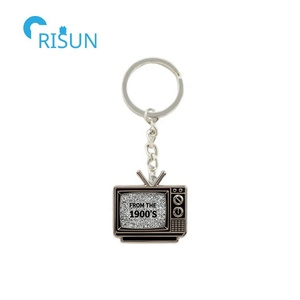 Sur mesure personnalisé rétro Vintage 1900's Style ancien modèle de Test télévision <span class=keywords><strong>TV</strong></span> Llavero porte-clés anneau porte-clés <span class=keywords><strong>TV</strong></span> personnalisé porte-clés - Product Image 5
