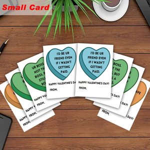 Cartes <span class=keywords><strong>de</strong></span> Vœux Personnalisées pour la Saint-Valentin sur le Thème <span class=keywords><strong>de</strong></span> l'Humour <span class=keywords><strong>de</strong></span> <span class=keywords><strong>Bureau</strong></span>, Enveloppes Drôles pour le Travail, Cartes en Carton Personnalisées pour Collègues, Taille Personnalisée - Product Image 5