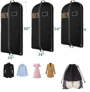 Sacs de costume en toile imprimée personnalisée <span class=keywords><strong>pour</strong></span> vêtements de voyage suspendus <span class=keywords><strong>pour</strong></span> placard et vêtements avec fermeture éclair <span class=keywords><strong>pour</strong></span> le rangement - Product Image 2
