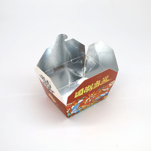 Caja de papel de comida rápida desechable para llevar, alitas de pollo para llevar y patatas fritas personalizadas, Hamburguesa de embalaje de comida rápida - Product Image 4