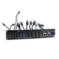 Panel Depan Casing PC yang Dapat Disesuaikan dan Tahan Lama, Adaptor Kabel USB4 HD Power 3 Port DP, USB 3.0 Audio, Bersertifikasi CE, Garansi 12 Bulan