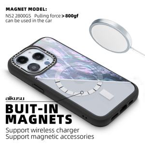 Funda Protectora para Teléfono 3M con Protección Contra Caídas, TPU Mate, Magnética, Degradado Rosa, Madreperla, para iPhone 16 15 14 13 Pro Max - Product Image 3