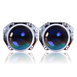 Sanvi 3 Inch Blue Film Coating Auto Xenon <b>Projector</b> Lens Automobile Head <b>Light</b> Bulb Blue <b>Light</b> Lens Xenon Headlight Kit - Product Image 3