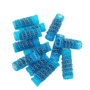 Mejores ventas 12 Uds rodillos de <span class=keywords><strong>pelo</strong></span> de nailon de malla de alambre por bolsa varilla de plástico para <span class=keywords><strong>pelo</strong></span> largo o <span class=keywords><strong>corto</strong></span> herramienta de peinado de temperatura fría - Product Image 1
