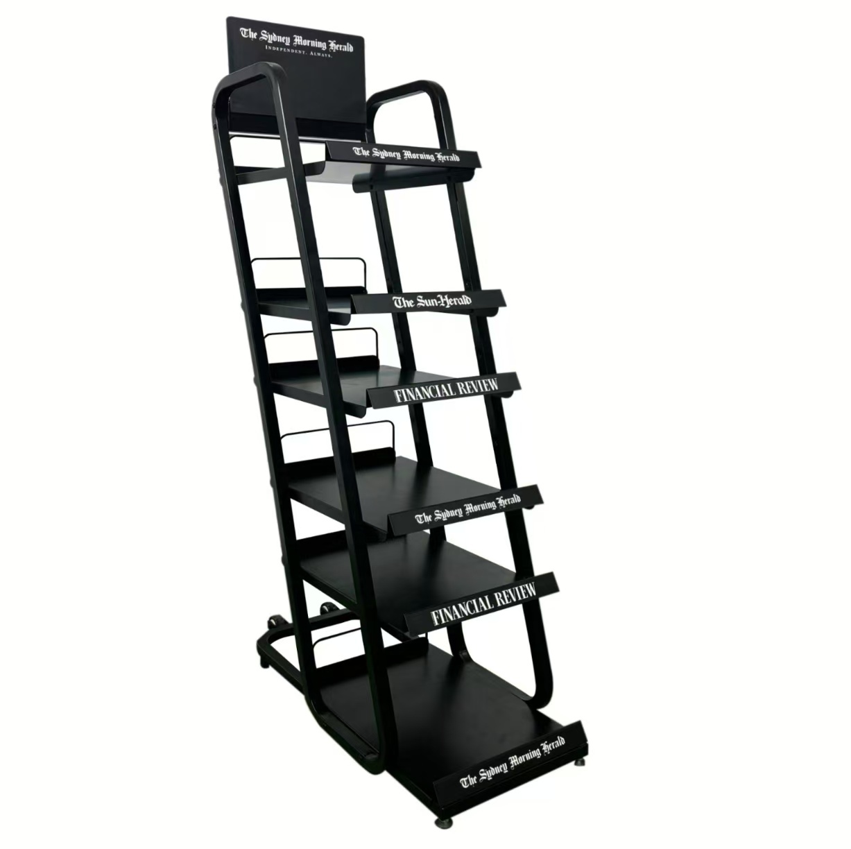 Modern Luxury Six-Layer Detachable Metal Display Stand Floor-Standing with Durable Aluminium and Metal Display Racks — view 5