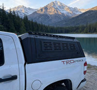Couverture de benne de camion Ford F-150 5,5 pieds en acier, pliable manuellement, avec couvercle roulant, auvent et tonneau cover