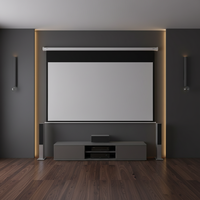 Écran de projection électrique blanc mat ultra HD 160 pouces 16:9 avec télécommande, vente en gros d'usine