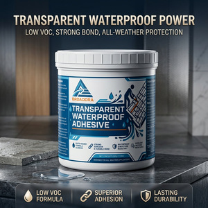 Adhésif transparent imperméable à base d'eau synthétique à bas prix pour les murs extérieurs des bâtiments, les fenêtres et les toits - Product Image 5