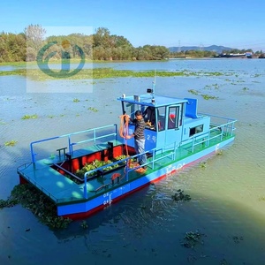 Sông làm sạch tảo xanh cứu hộ Reaper gặt đập thuyền/ao nổi rác thu gom tàu 20-40hp động cơ thương hiệu nổi tiếng động cơ - Product Image 1